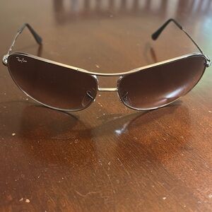 Ray Ban gradient brown aviators